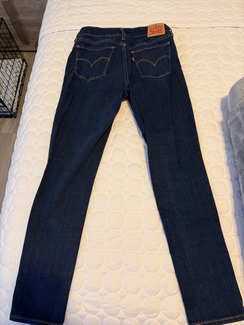Dark Wash Skinny Jeans - Classic Indigo - Picture 2 of 2